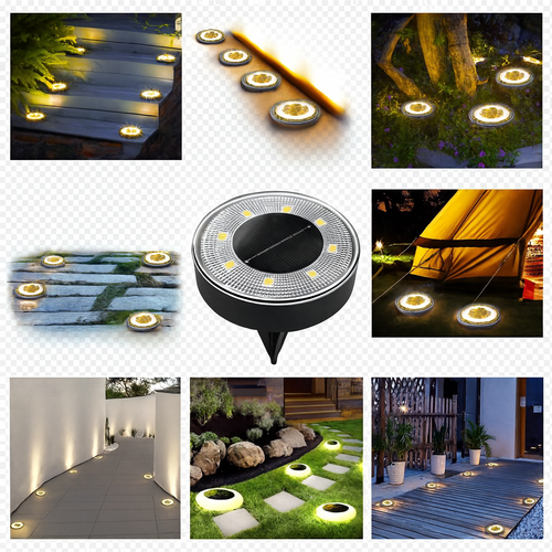 SET DE 4 LUCES LED PARA JARD_ LumiSolar Pack 4